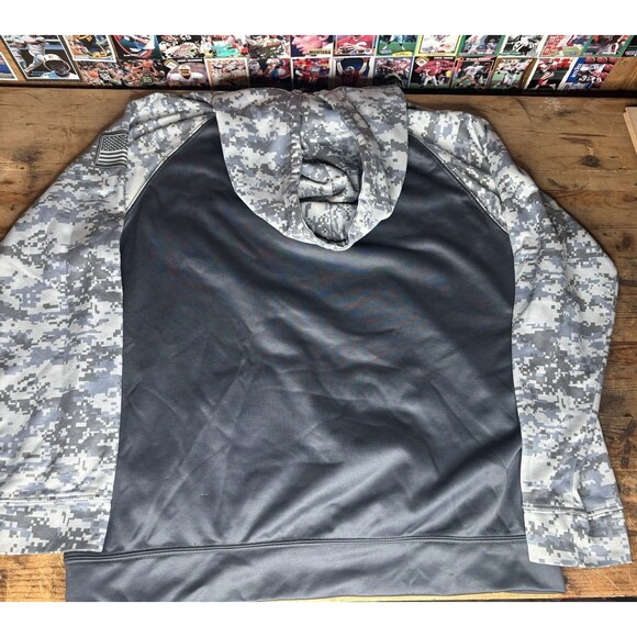 LSU Tigers Hoodie Mens XL Gray Camo OHT Military Appreciation Pullover Colosseum - Picture 4 of 6